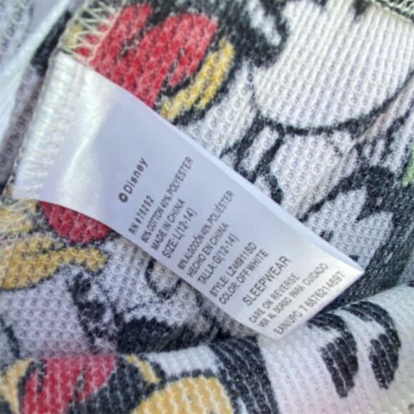 Disney Pajama Set Size 12-14 Mickey Mouse & Friends Long Sleeve - Picture 9 of 11